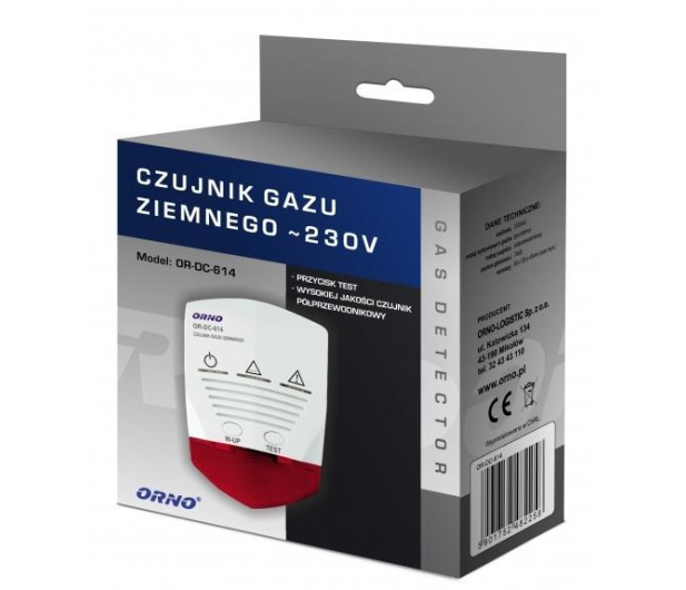 ORNO Czujnik gazu ziemnego 230V ORNO OR-DC-614 # - 1451843 - zdjęcie 2